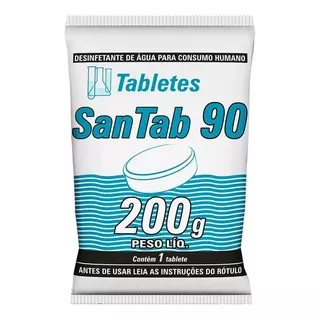 Tablete Desinfetante De Água Consumo Humano Santab 90 200g