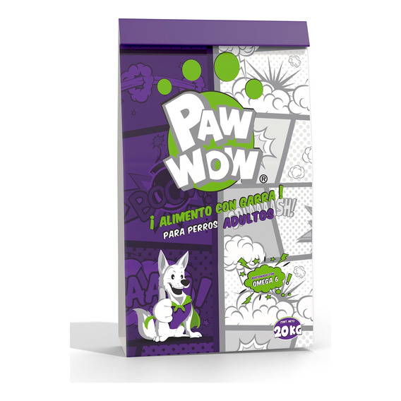 Alimento Para Perro Croqueta Paw Wow 18% 20kg Original