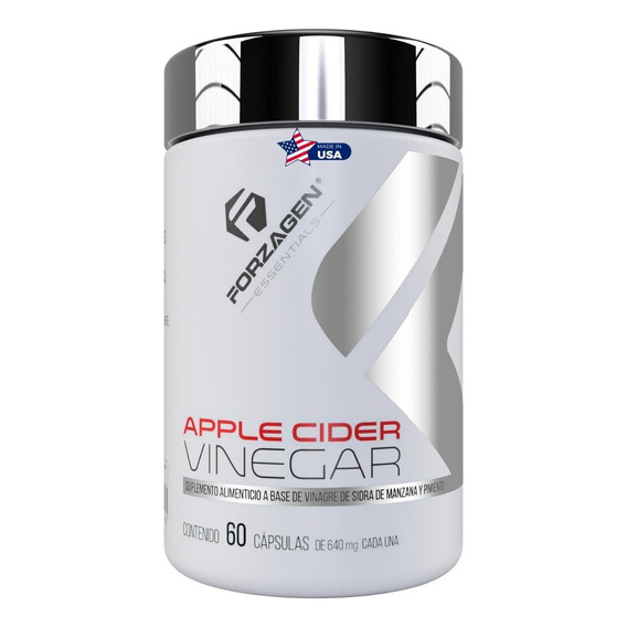 Forzagen Essentials Apple Cider 60 Caps | Vinagre De Manzana Sabor Sin sabor