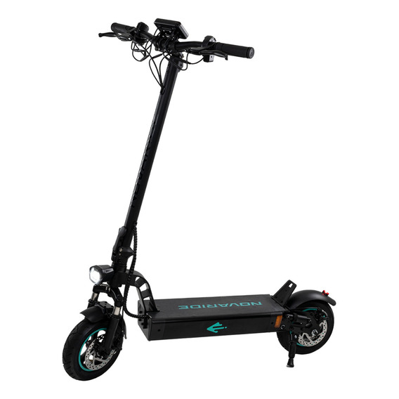 Scooter Eléctrico Pro Patín Plegable Para Adulto Aluminio Color Negro