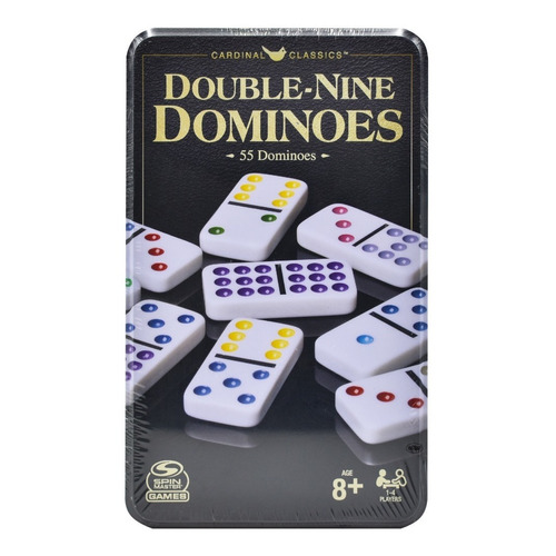 Domino Doble 9 55 Fichas 1 A 4 Jugadores Spin Master