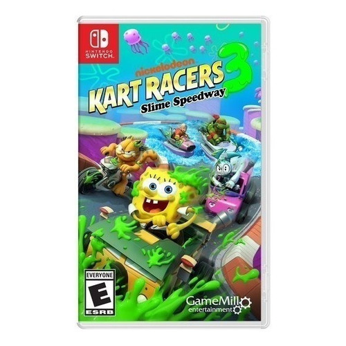 Nickelodeon Kart Racers 3: Slime Speedway  Kart Racers Standard Edition GameMill Entertainment Nintendo Switch Físico
