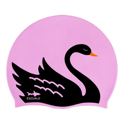 Gorra Natación Cisne Negro Gorra Rosa - Escualo Diseño de la tela Estampado Talla unitalla