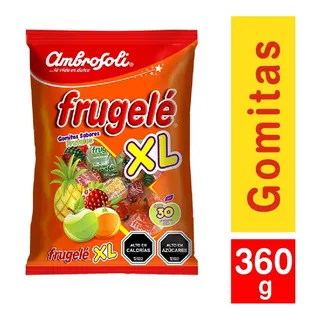 Dulces Frugelé Xl, Ambrosoli - Bolsa De 30 Unidades (360gr
