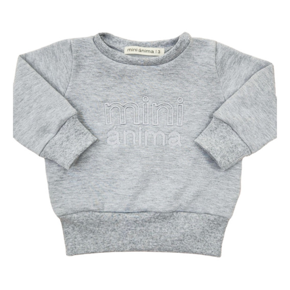 Buzo Classic Frisa Mini Anima Invierno Bebe Kids Gris