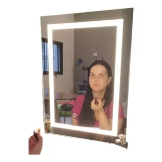 Espelho Retangular Com Iluminação Led Embutida 60x40cm