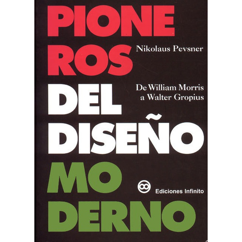 Pioneros del diseño moderno, de Nikolaus Pevsner. Editorial Ediciones Infinito en español, 2000