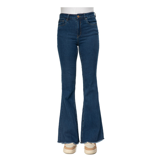 Jeans Flare Monse Ii Azul Mujer Fashion´s Park