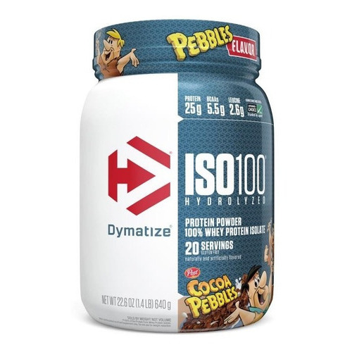 Iso 100 Whey, 1.6 libras, 600 g, hidrolizado para dimatizar, ¡ahora! Sabor a bolitas de cacao, 640 g