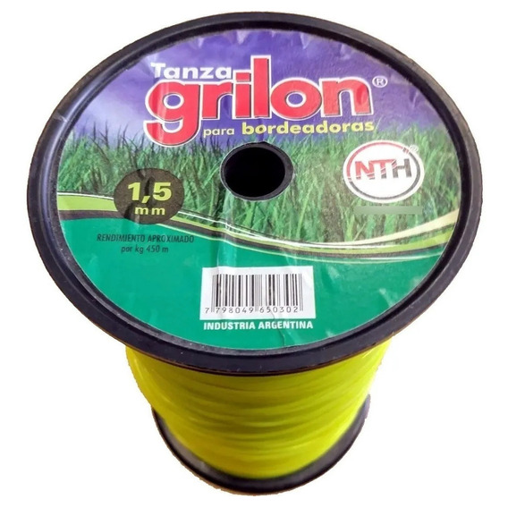 Tanza Grilon 1,5mm Redonda Bordeadora Desmalezadora Motoguad Color Amarillo