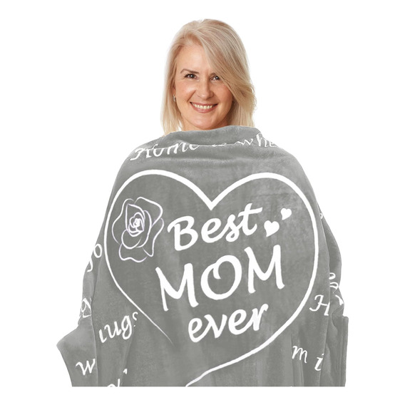 Bestsweetie Regalos Para Mamá Manta - Best Mom Ever - Manta 