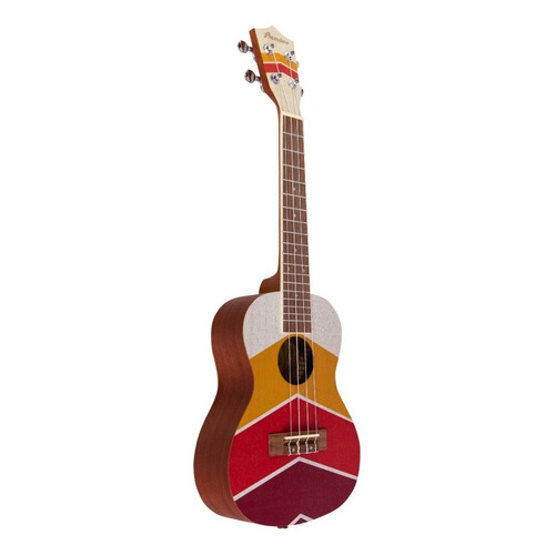 Ukulele U-23-burningsunrise-s Bamboo Concierto + Funda Color Natural