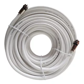 Cable Coaxial Rg6 Blanco 4 Metros Con Conectores