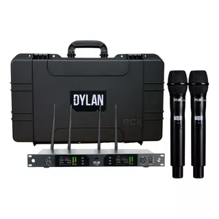 Microfone Sem Fio Dylan D-9500 Cor Preto