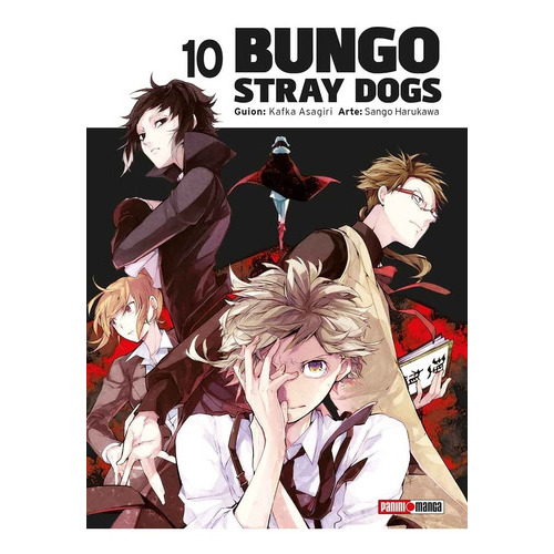 Bungo Stray Dogs: Panini Manga Bungo Stray Dogs N.10, De Kafka Asagiri. Serie Bungo Stray Dogs, Vol. 10. Editorial Panini, Tapa Blanda, Edición 1 En Español, 2019