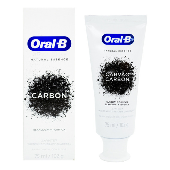 Oral B Natural Essence Pasta Dental Carbón Blanqueadora 75ml