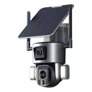 Câmera De Segurança Uhd 4k Chip 4g Com Placa Solar E Bateria
