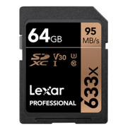 Tarjeta De Memoria Lexar Lsd64gcb1-633  Professional 633x 64gb