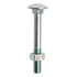 Bulon Para Madera 8x70mm (5/16x2.3/4) 50pcs Tornillo Madera