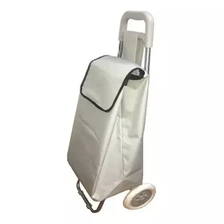 Carrito De Compras Super Resistente Changuito Plegable Gris