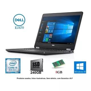Notebook Dell I5 6ª Geração 8gb Ddr4 /ssd Com Garantia +n.f