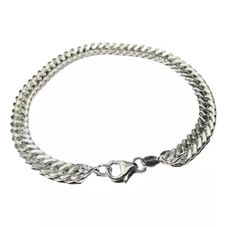 Pulsera Hombre Groumet 4,5mm 19cm Plata 925  