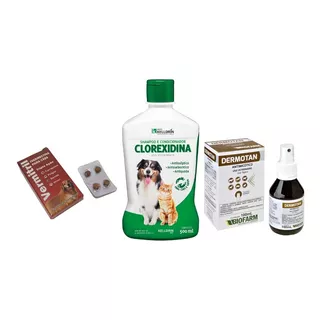 Kit Tratamento Dermatite Canina E Micose - Anti Pulgas Full Fragrância Violeta