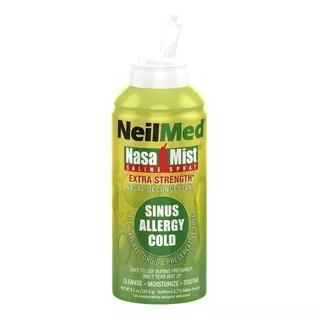 Spray Nasal De Solución Salina Extra Fuerte Sinus Rinse Neilmed Eua, Color Verde