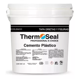 Cemento Plástico Para Grietas Y Fisuras - Thermoseal 4k