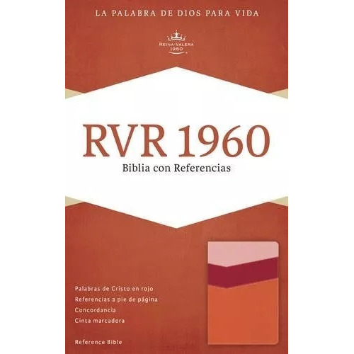 Biblia Con Referencias Rvr1960 Mango/fresa/durazno Claro, Imitación Piel, De Holman Bible Publishers. Editorial B&h Español En Español