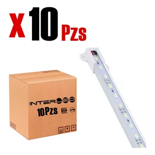 Regleta Led 12v Sin Eliminadores 0.60cm Led Frio Plano 10 Pz