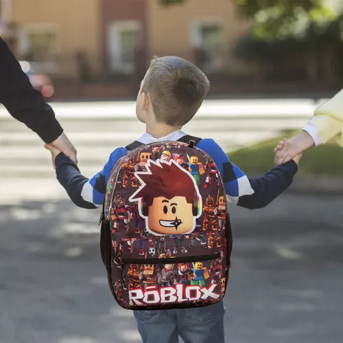 Mochila Infantil Masculina Preta Roblox Juvenil Costa Grande - Chic Outlet  - Economize com estilo!