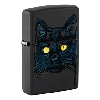 Encendedor Zippo Black Cat Design 48491 Original Aventureros