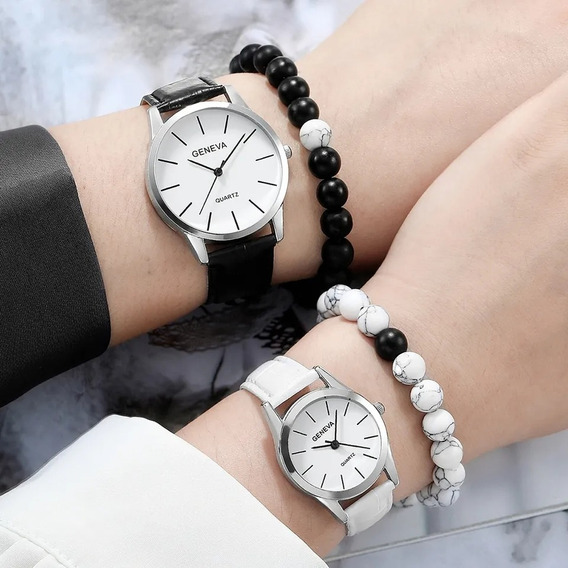 4 Piezas Conjunto De Relojes De Lujo Para Amantes De La Moda