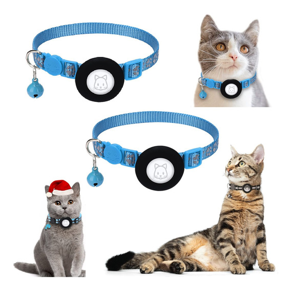 Collar Correa Con Funda Para Airtag Localizar Gato / Perro