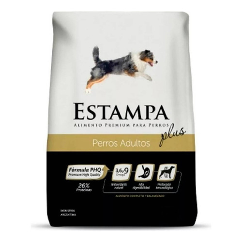 Alimento Estampa Plus para perro adulto todos los tamaños sabor mix en bolsa de 15 kg