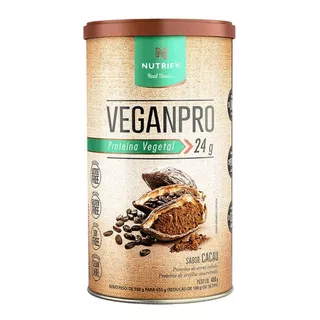 Whey Vegano Isolado Vegan Pro Proteina Vegetal 450g Nutrify