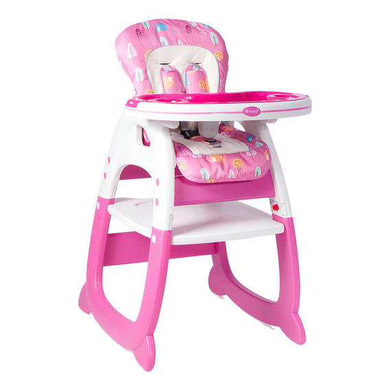 Silla Comedor 2 En 1 Ebaby 625 Color Pink Forest