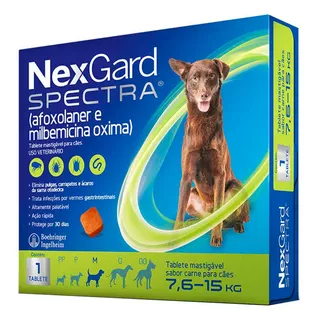 Nexgard Spectra Cachorro 7,6 Kg A 15 Kg