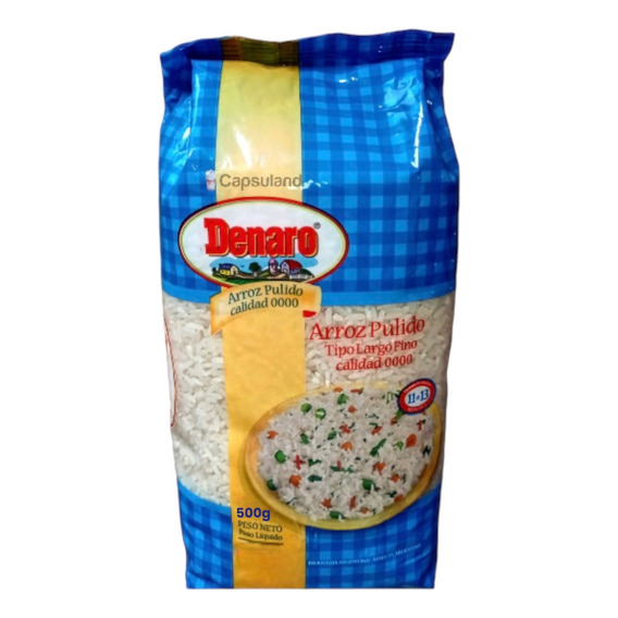 Oferta! Arroz Denaro Premium X 500g Largo Fino Tipo 0000 