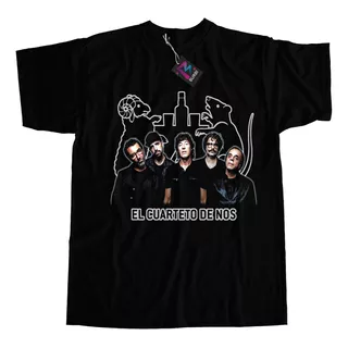 Remera Música Cuarteto De Nos Estampa Grande Calidad Premium