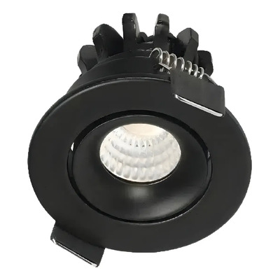 Mini Spot Embutido De Techo Optic Negro Leuk Negro