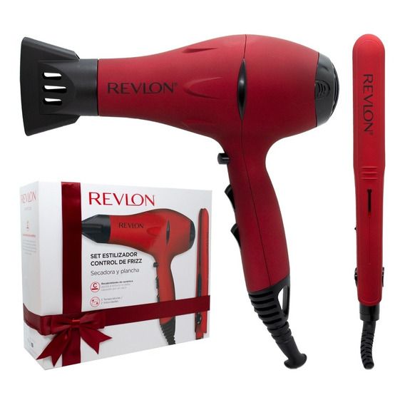 Revlon Kit Secador 2000w + Planchita Peluquería Local 6c