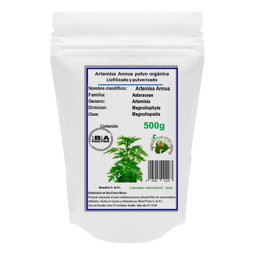 Artemisa Annua 500gr En Polvo Orgánica