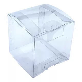 30 Caja Cubo Transparente Acetato 6x6x6 Souvenir Macarons 