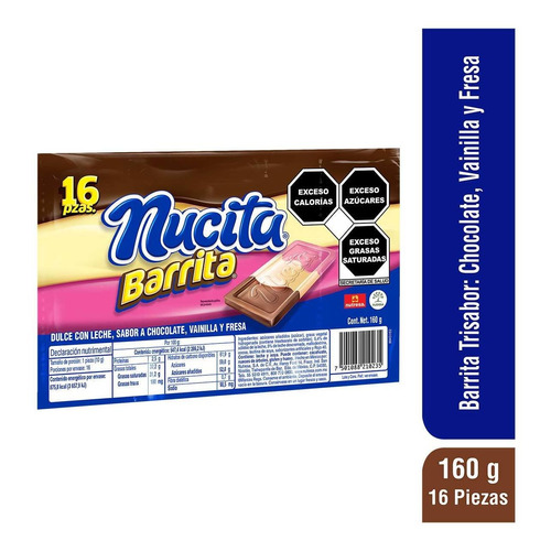 Chocolate Nucita Barrita Trisabor 160 G