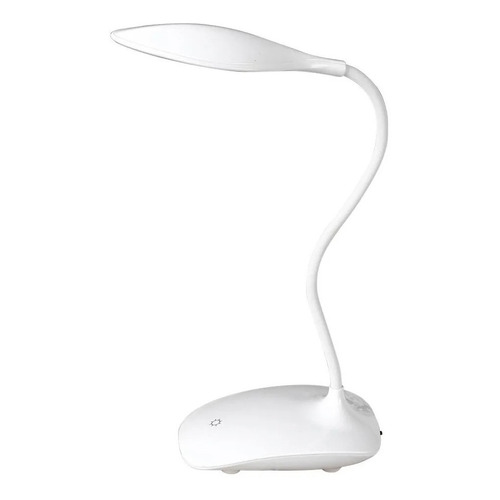 Lampara De Mesa Velador Led Usb Recargable Flexible Tactil Color de la estructura Blanco