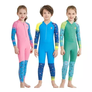 Conjunto De Traje Baño Para Niños Y Niña Proteccion Solar