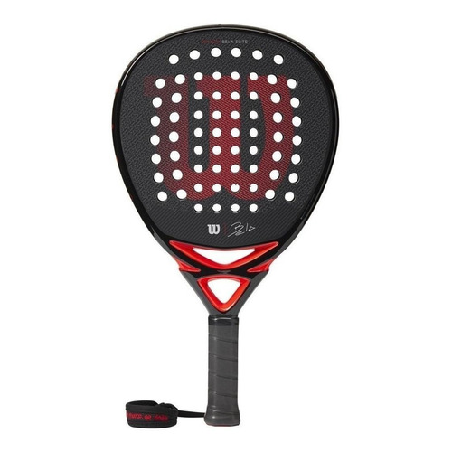 Raqueta Pala Padel Bela Elite Wilson Color Negro/Rojo