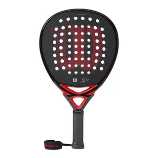 Raqueta Pala Padel Bela Elite Wilson Color Negro/rojo